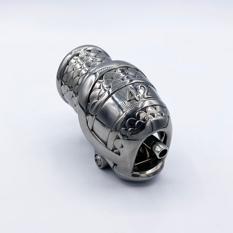 Bijou, Titanium, Scala, Full Coverage, Lettering, Hollow 2 gauge PA