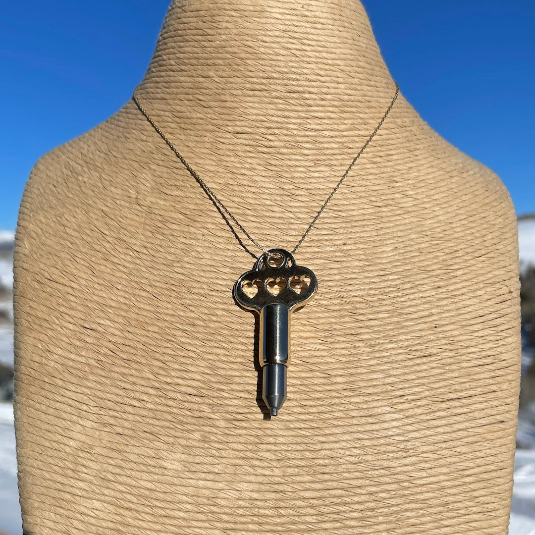 Solid Brass Decorative Key Handle Blue Sky